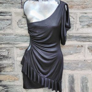 One Shoulder Bodycon Sexy Mini Dress